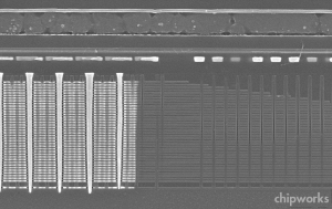Fig. 7  Edge of V-NAND flash array