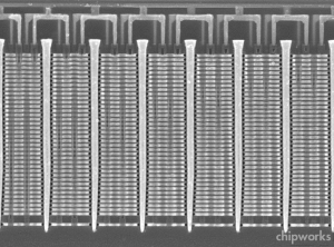 Fig. 8  Close-up image of V-NAND flash array